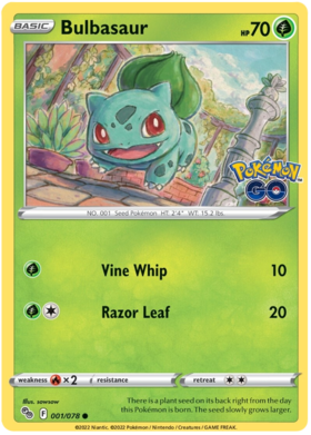Sword & Shield Pokemon GO Card 1