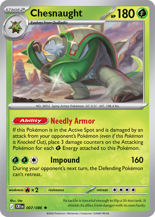 Chesnaught - Chaos Rising Card #007