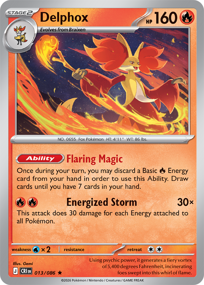 Delphox - Chaos Rising Card #013
