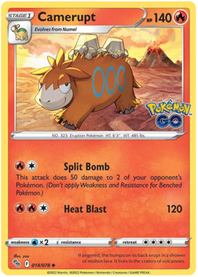 Sword & Shield Pokemon GO Card 14