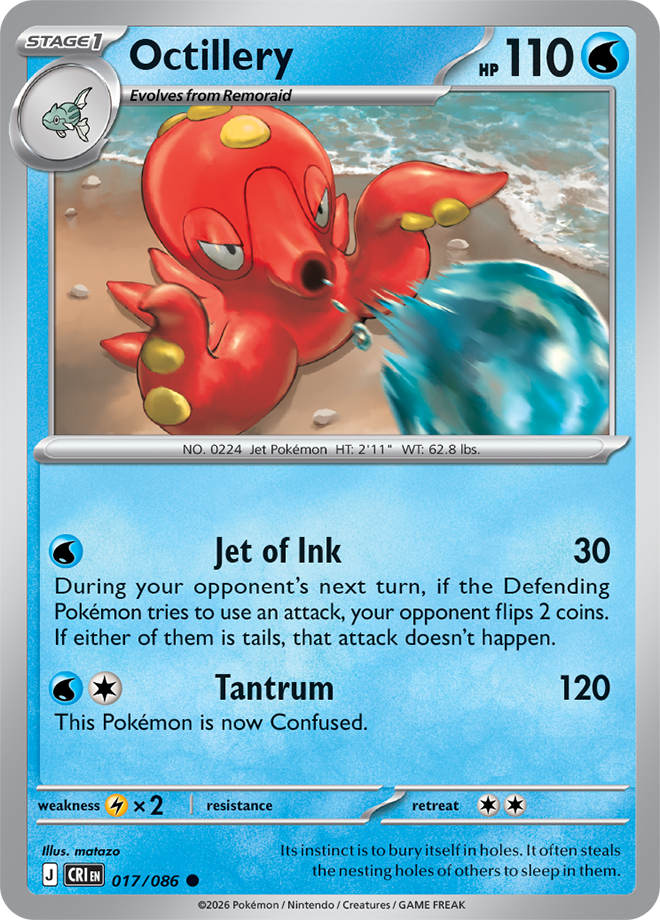 Octillery - Chaos Rising Card #017
