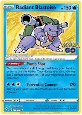 Sword & Shield Pokemon GO Card 18