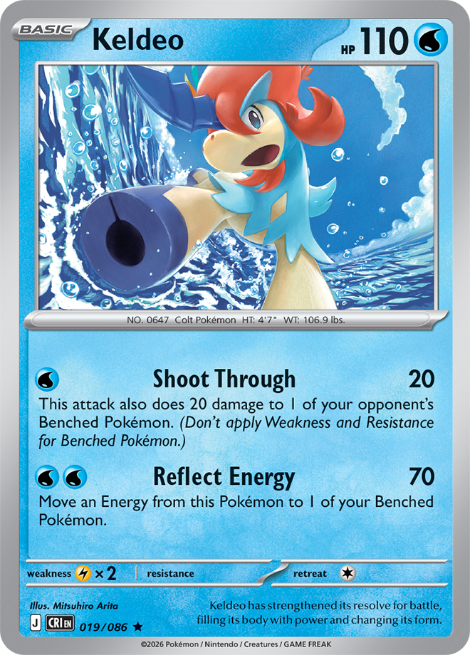 Keldeo - Chaos Rising Card #019