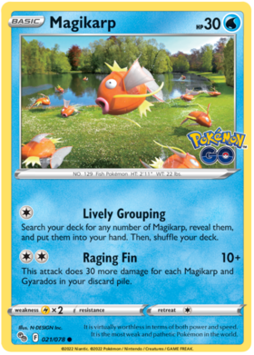 Sword & Shield Pokemon GO Card 21