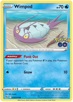 Sword & Shield Pokemon GO Card 25