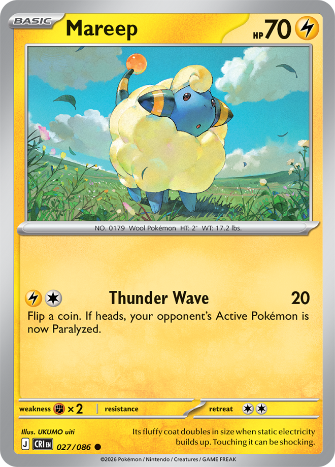 Mareep - Chaos Rising Card #027