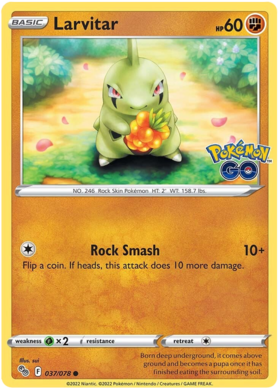 Sword & Shield Pokemon GO Card 37