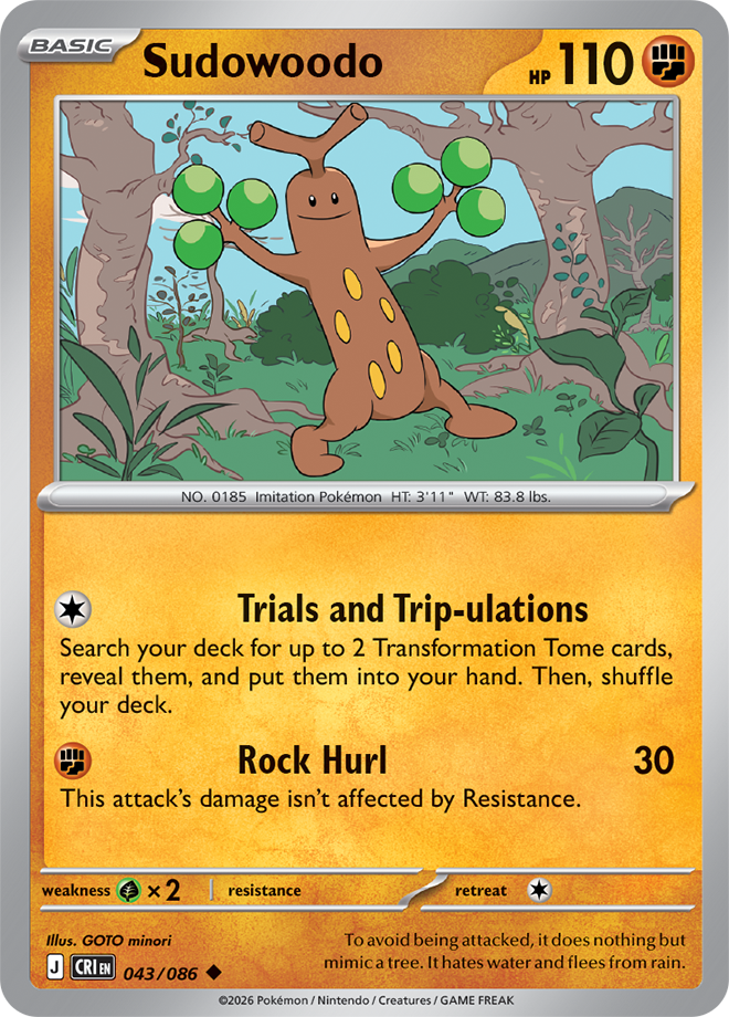 Sudowoodo - Chaos Rising Card #043
