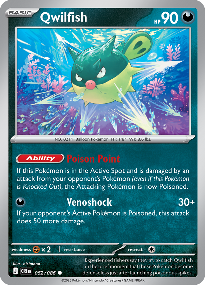 Qwilfish - Chaos Rising Card #052