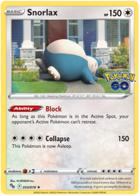 Sword & Shield Pokemon GO Card 55