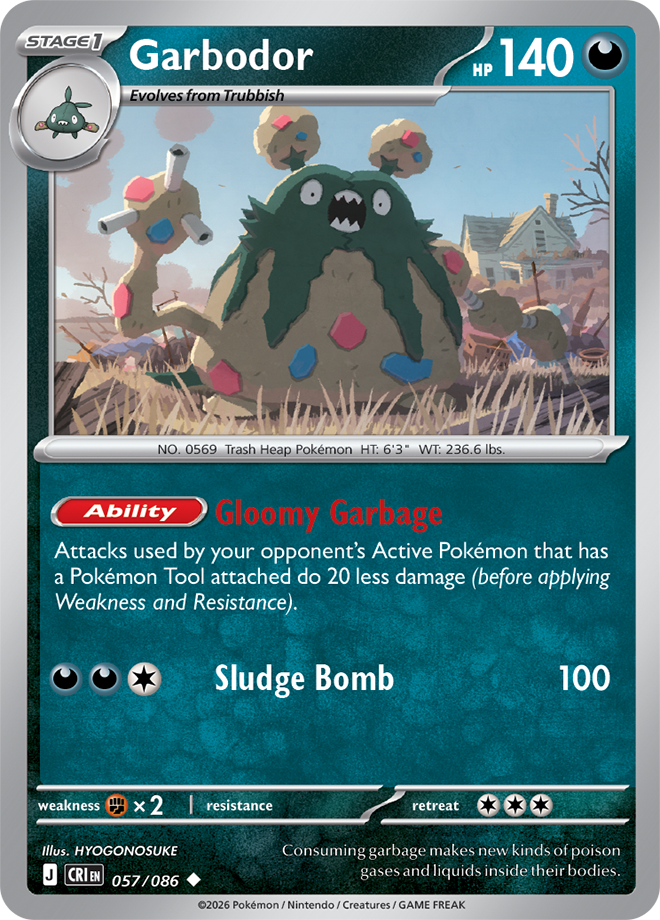Garbodor - Chaos Rising Card #057
