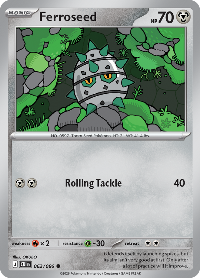 Ferroseed - Chaos Rising Card #062