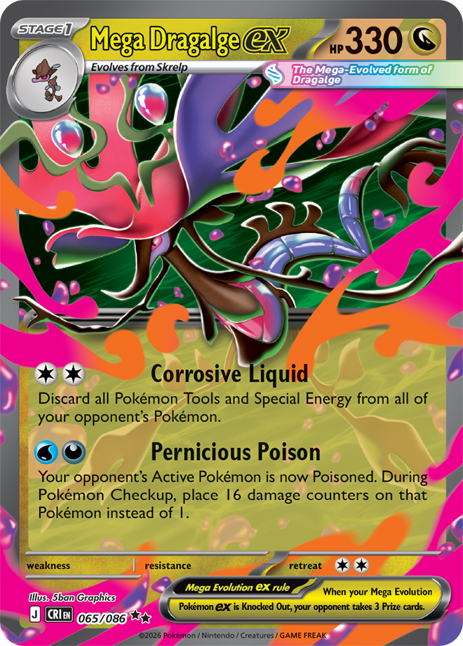 Mega Dragalge ex - Chaos Rising Card #065