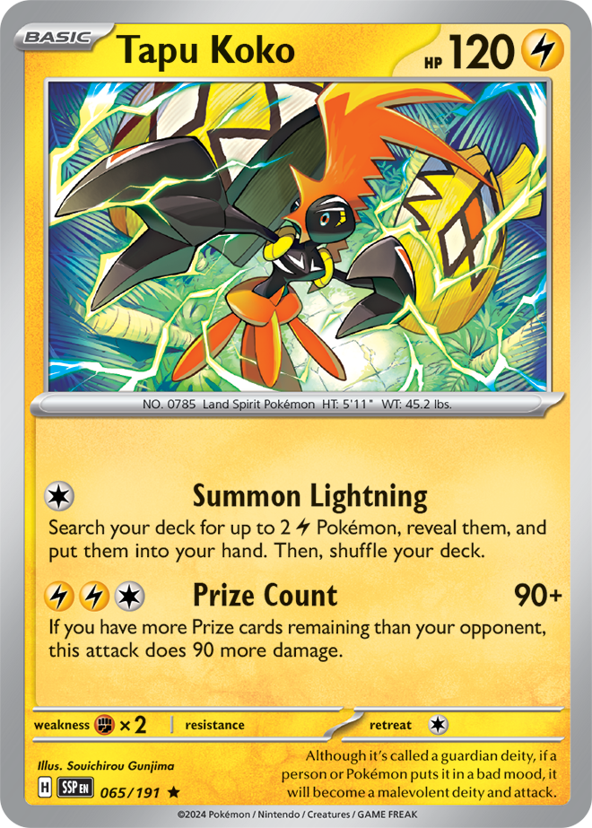 Surging Sparks Card 65