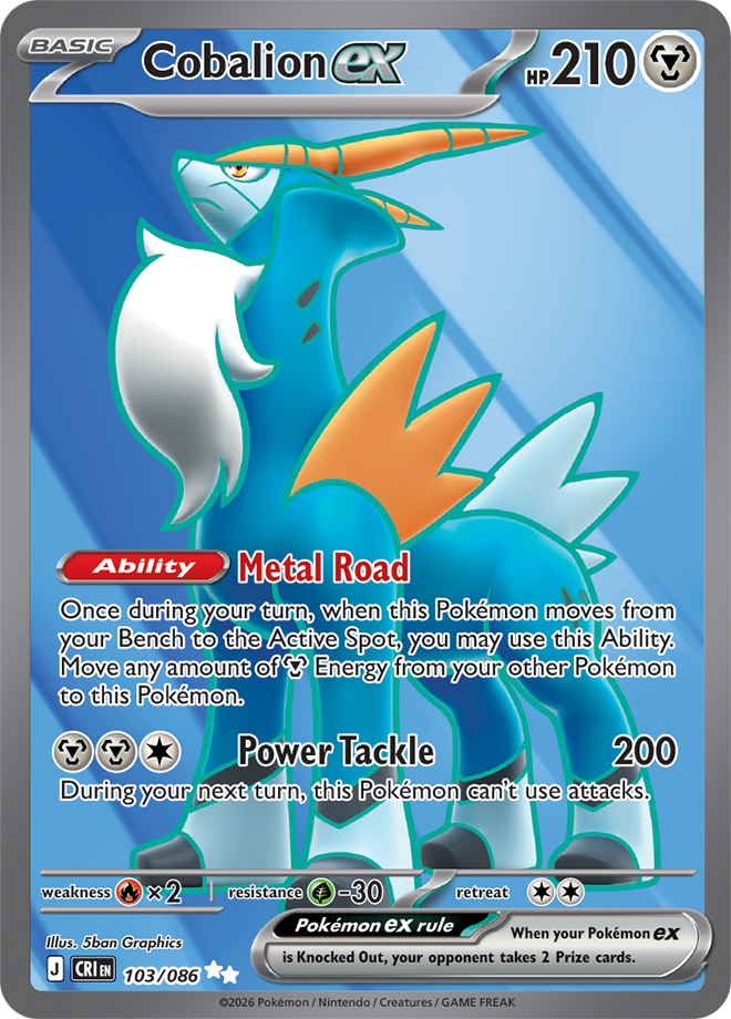 Cobalion ex - Chaos Rising Card #103