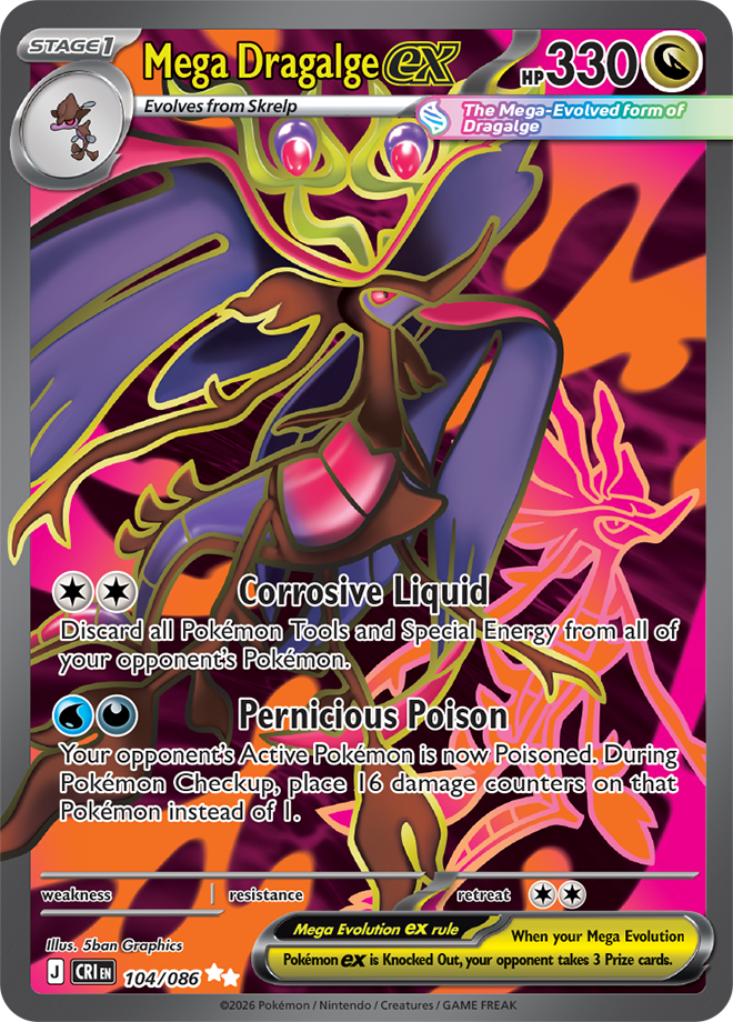 Mega Dragalge ex - Chaos Rising Card #104