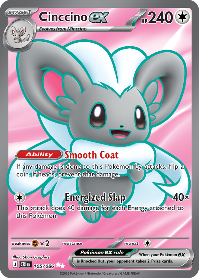 Cinccino ex - Chaos Rising Card #105