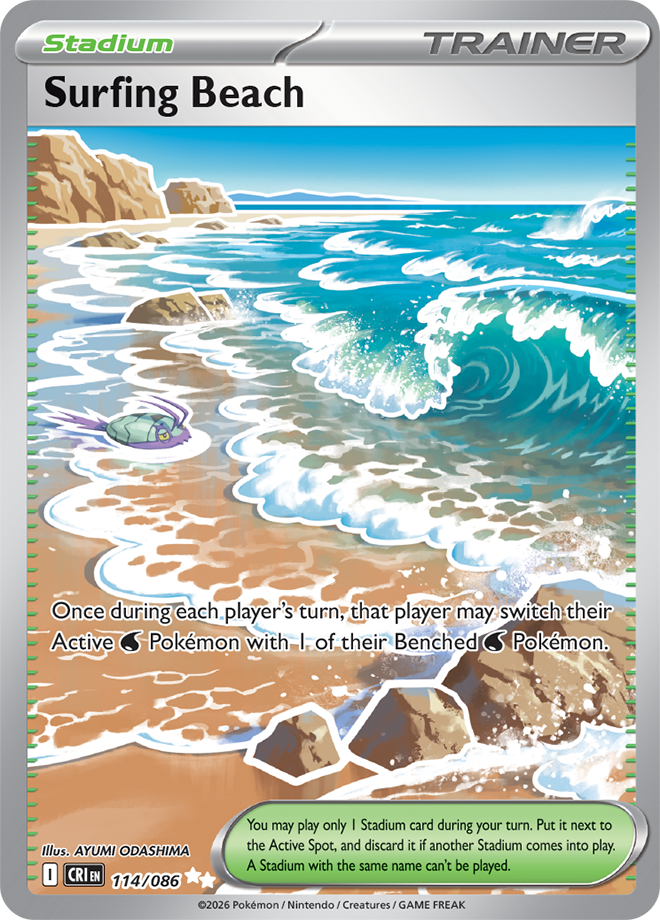 Surfing Beach - Chaos Rising Card #114