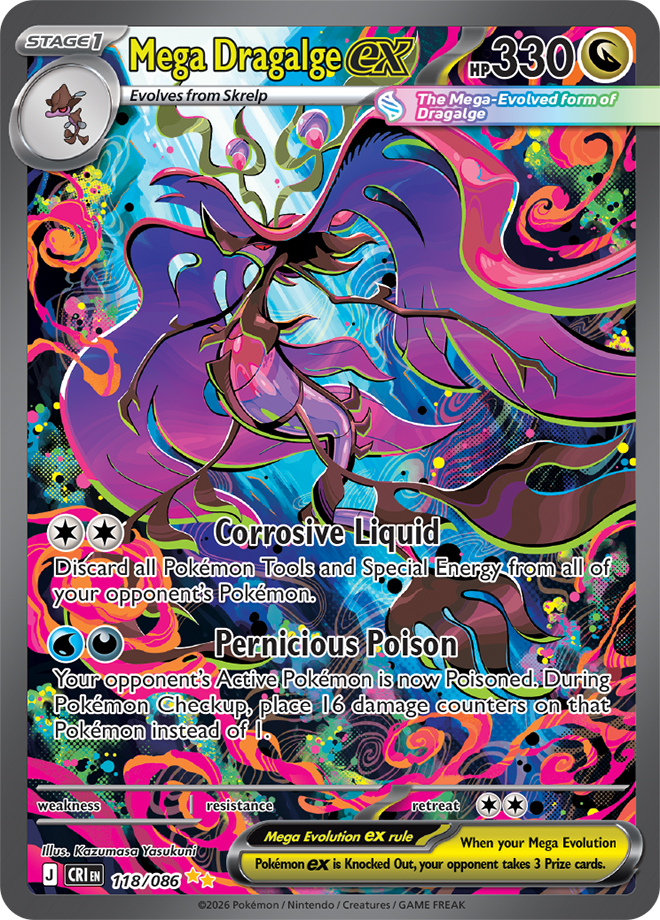 Mega Dragalge ex - Chaos Rising Card #118