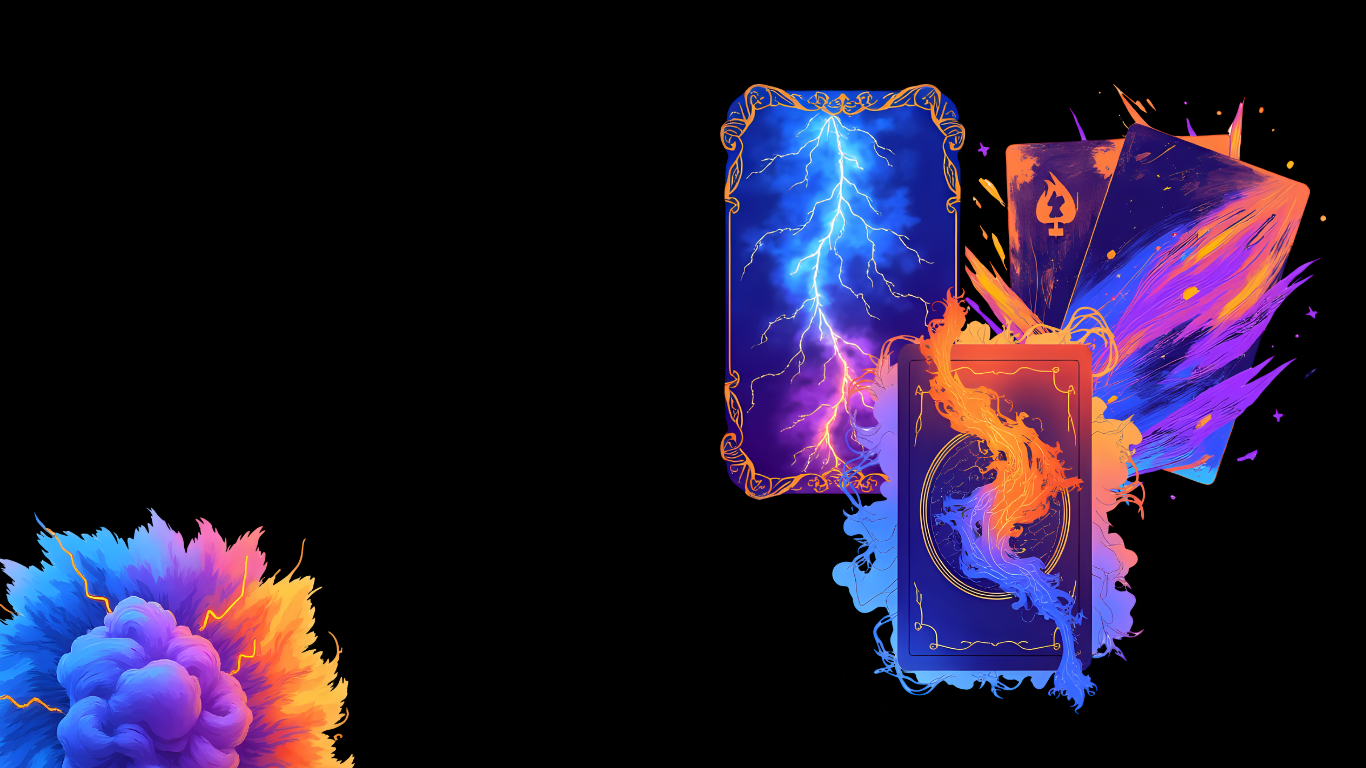 Hero banner featuring cards