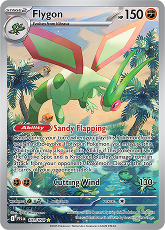 Flygon Pokemon Card from Phantasmal Flames 101