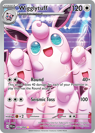 Wigglytuff Pokemon Card from Phantasmal Flames 105