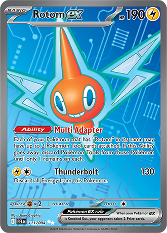 Rotom ex Pokemon Card from Phantasmal Flames 111