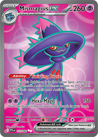 Mismagius ex Pokemon Card from Phantasmal Flames 112