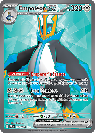 Empoleon ex Pokemon Card from Phantasmal Flames 114