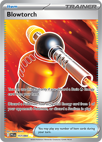 Blowtorch Pokemon Card from Phantasmal Flames 117