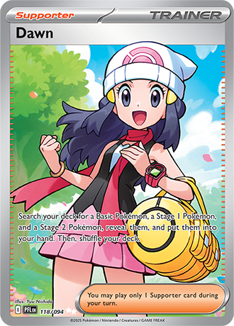 Dawn Pokemon Card from Phantasmal Flames 118