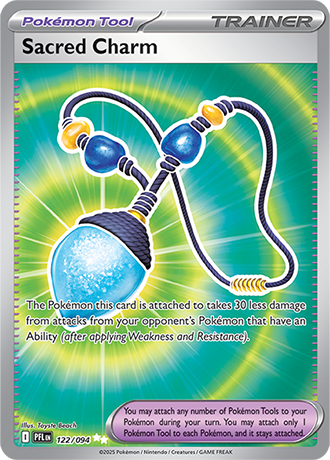 Sacred Charm Pokemon Card from Phantasmal Flames 122