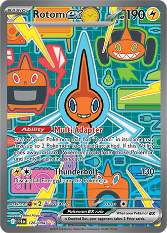 Rotom ex Pokemon Card from Phantasmal Flames 126