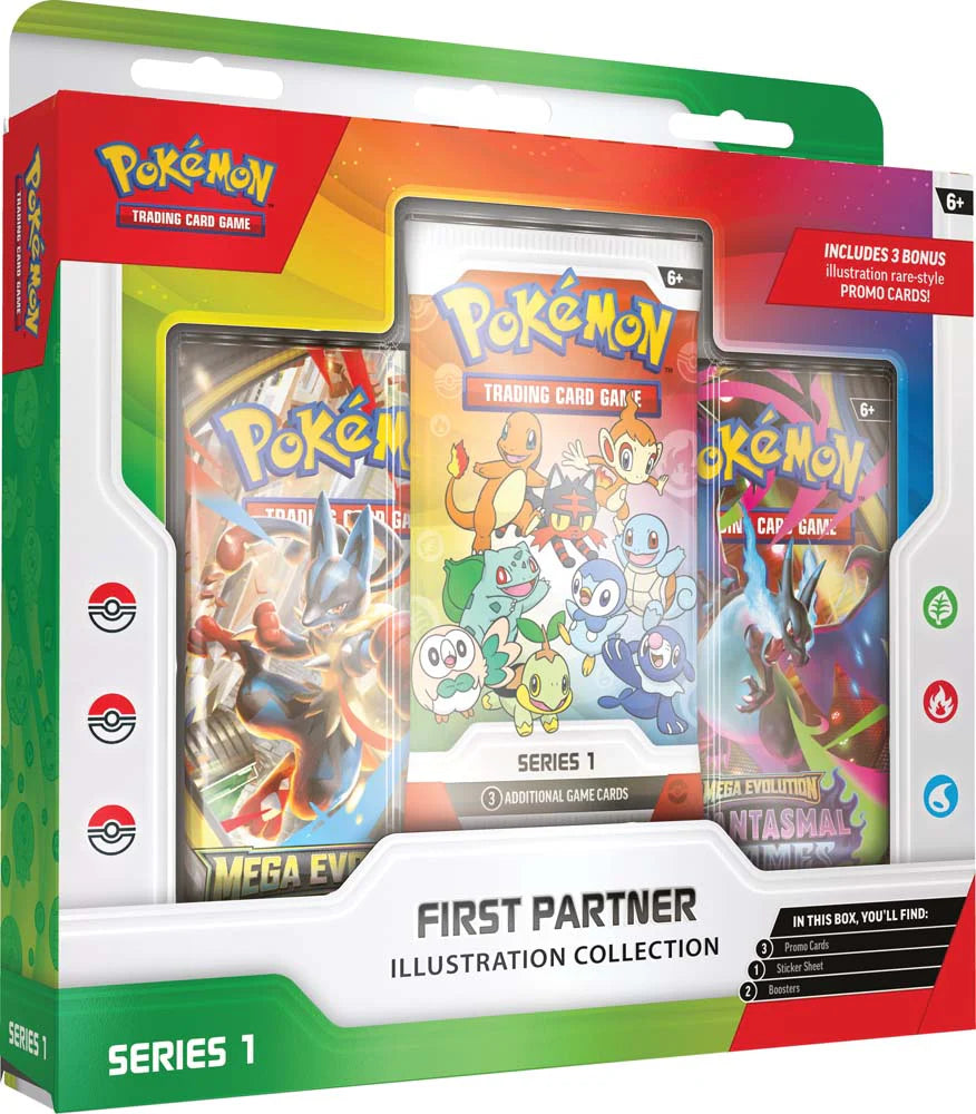 Pokémon TCG - Mega Evolution - First Partner Illustration Collection — Series 1