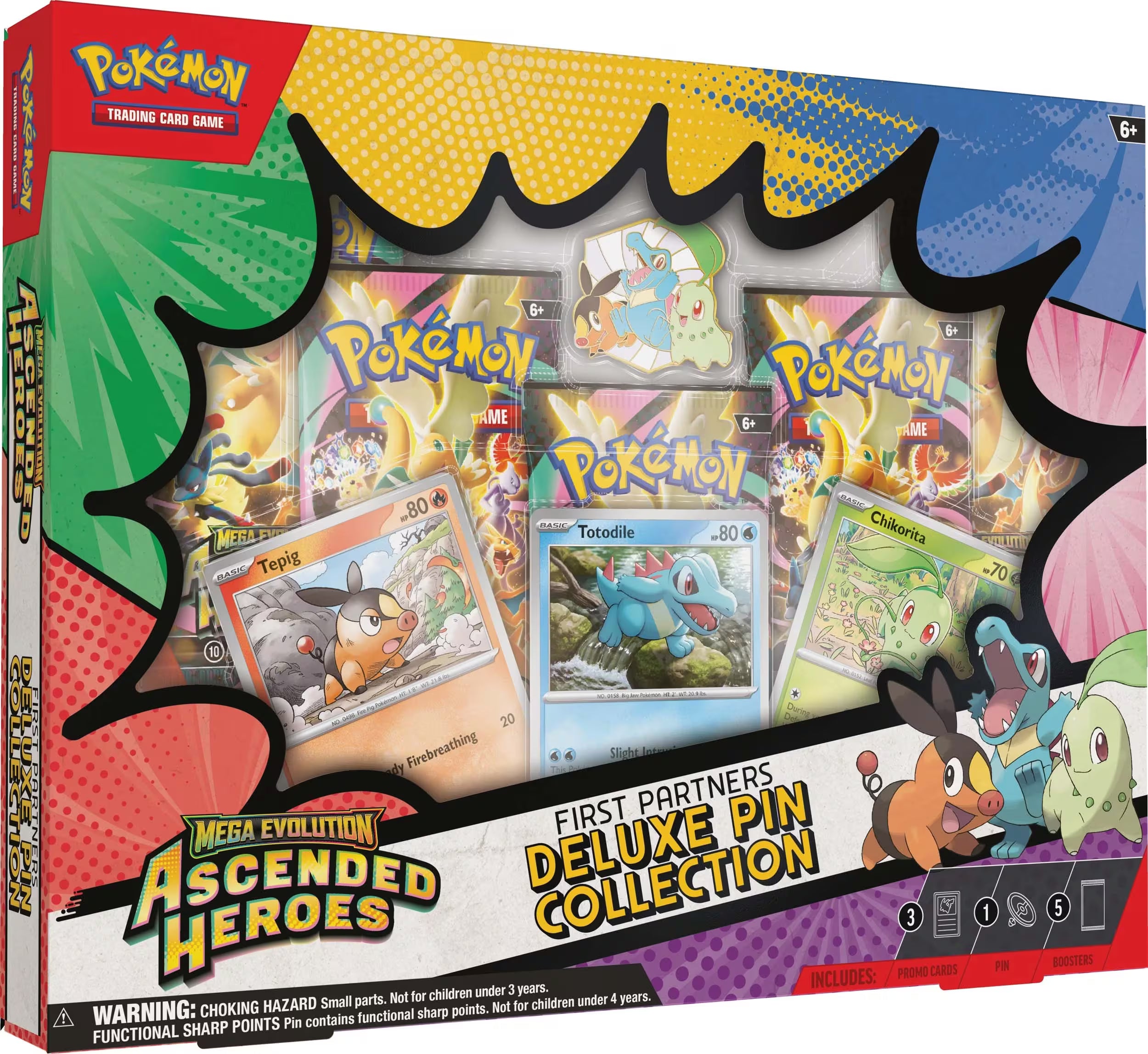 Pokémon TCG - Mega Evolution - Ascended Heroes First Partners Deluxe Pin Collection