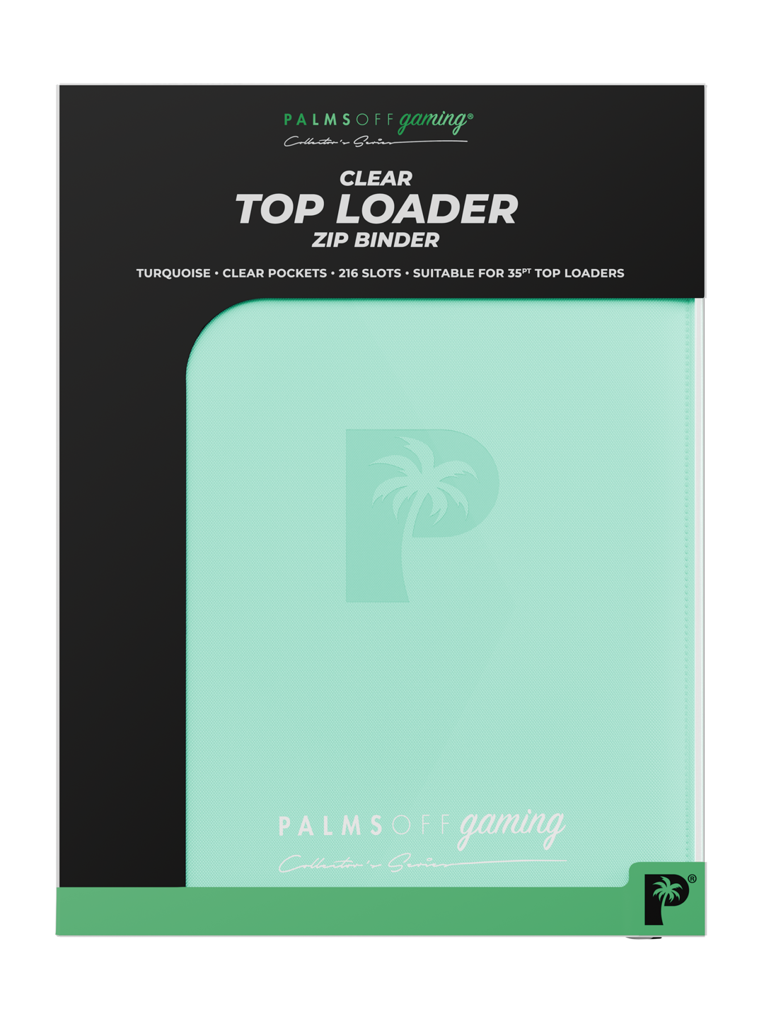 Collectors Series Top Loader Binder 9 Pocket - Turquoise