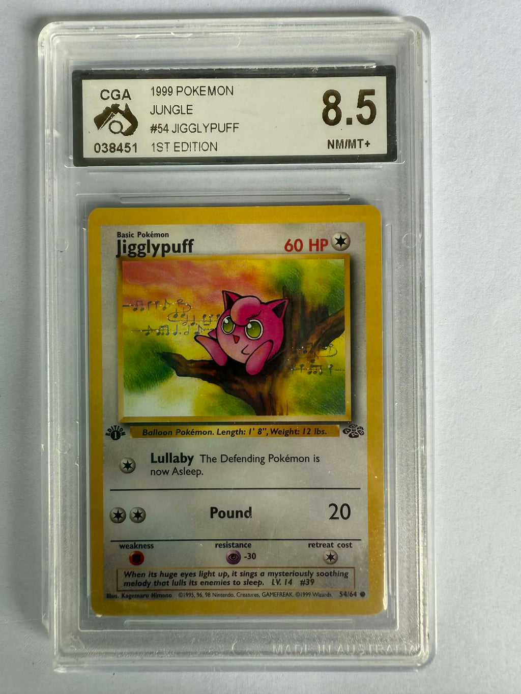 Jigglypuff 54/64 1st Edition - Jungle Set 1999 Pokemon Card from 54